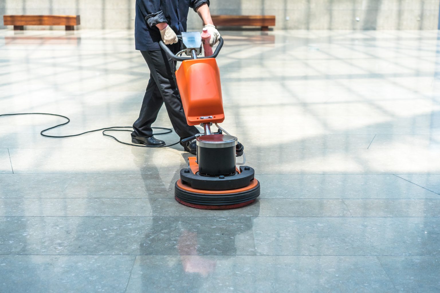 cleaning floor with machine Professional Carpet Cleaning Services for Homes